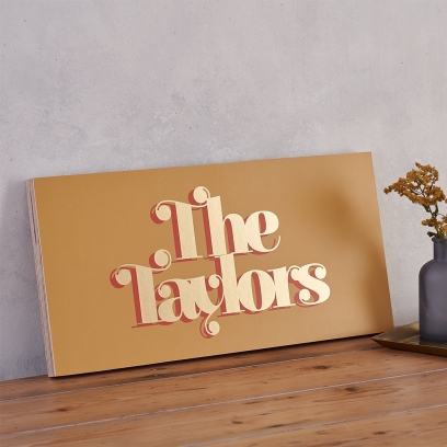 personalised-gold-foil-retro-family-name-sign-wooden-block